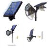 Solarna baštenska kolorna LED lampa