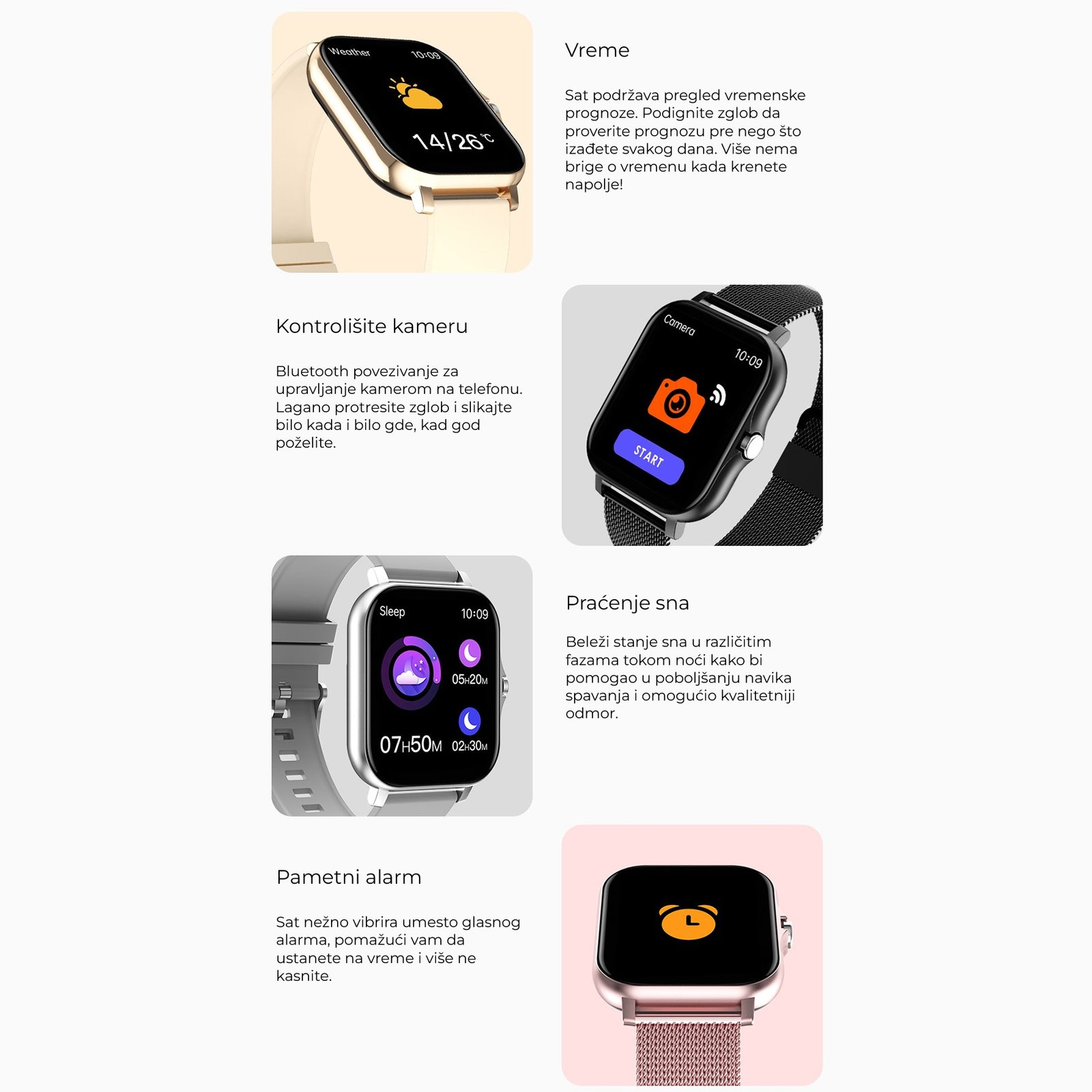 Pametni sat sa bluetooth slusalicama - i20 ultra max 10u1