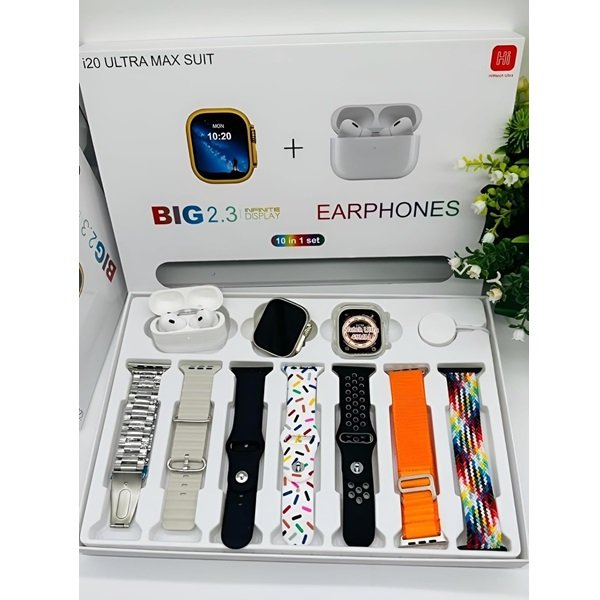 Pametni sat sa bluetooth slusalicama - i20 ultra max 10u1