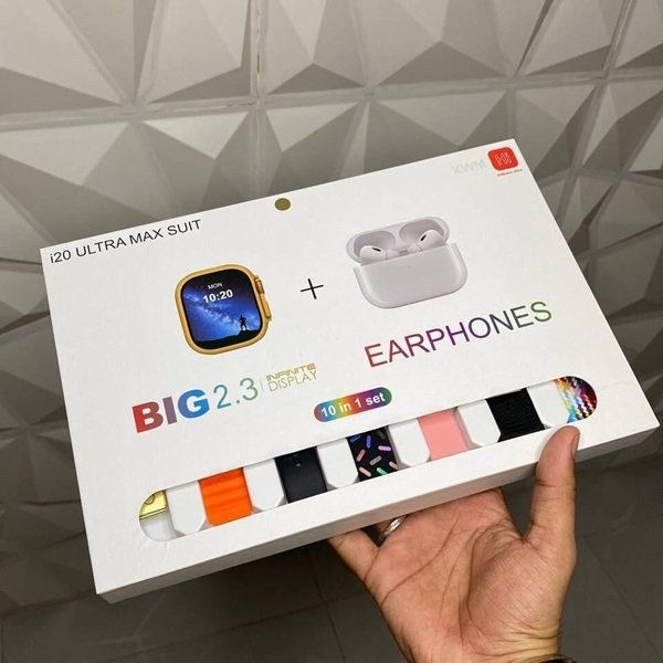 Pametni sat sa bluetooth slusalicama - i20 ultra max 10u1