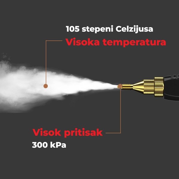 Paročistač sa rezervoarom od 1.2L