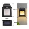 Solarna lampa sa Edison sijalicom za dvorište
