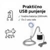 Tuš za kupanje na otvorenom - USB punjivi tuš