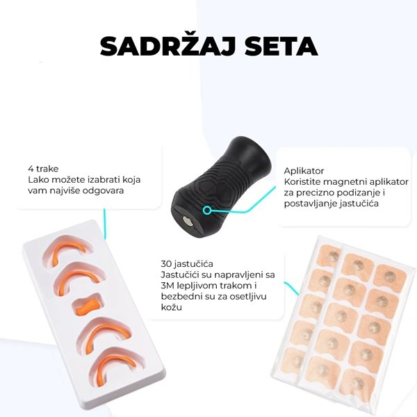 Magnetne trakice za disanje (30 komada) – Magnetne trakice protiv hrkanja