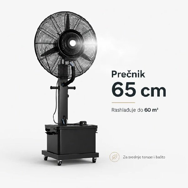 Ventilator sa vodenom maglom za baštu i terasu - slika 2
