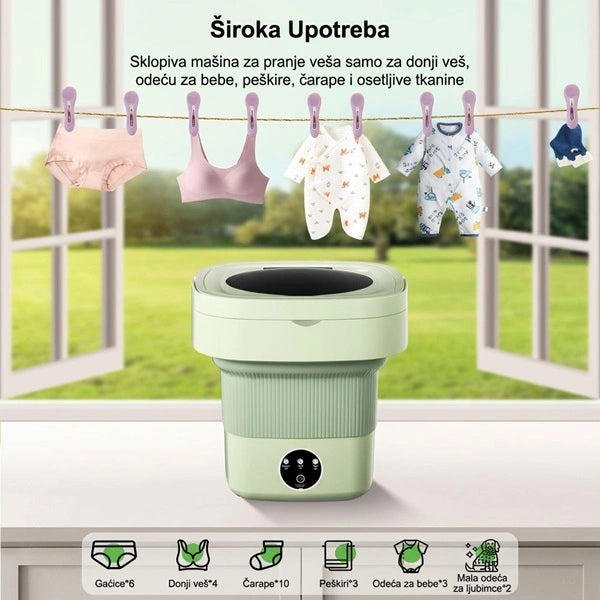 Električna prenosiva mašina za veš 9L - Slika 2