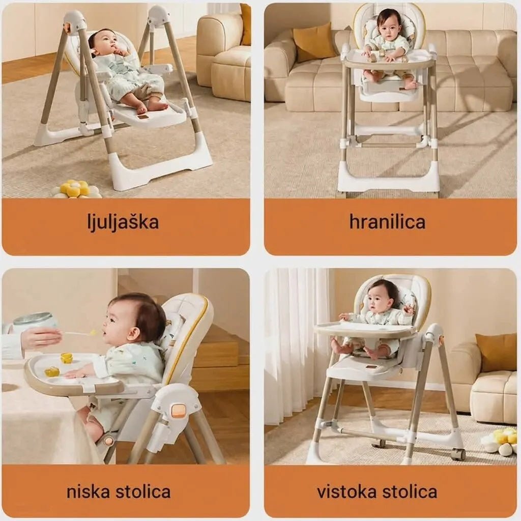Hranilica ljuljaška 2 u 1 za bebe - Slika 4