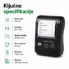 Prenosivi Bluetooth termalni štampač 58mm - slika 3