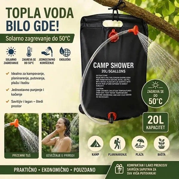 Solarni kamp tuš od 20L - Slika 4