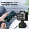 Solarni LED reflektor 200W sa žutim i belim svetlom - slika 5