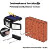 Trostrani solarni reflektor za dvorište - slika 5