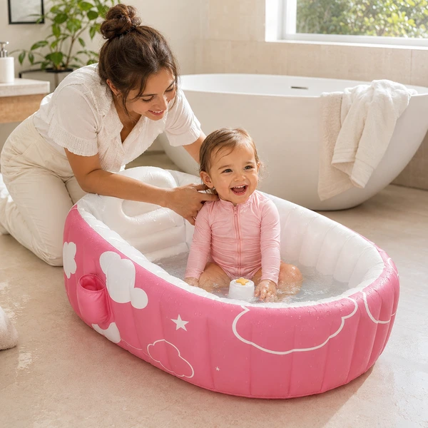Rasklopiva Mini Kada Za Bebe Sa Jastukom - slika 5